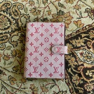 Louis Vuitton Red Canvas Monogram PM Agenda